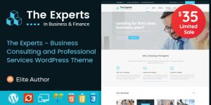 Boost your business consulting site with The Experts - WordPress theme from Bevaultx. Customizable