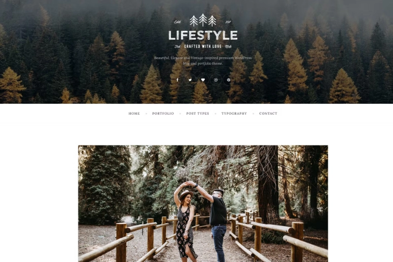 The Lifestyle is a elegant  vintage WordPress theme for personal blog and portfolio. Theme has a beautiful hipster style design