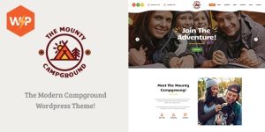 The Mounty is a modern  alluring Camping WordPress Theme built for campgrounds