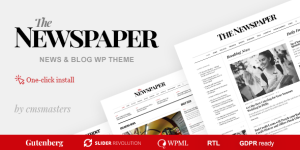 Discover The Newspaper - News Magazine Editorial WordPress Theme for stunning