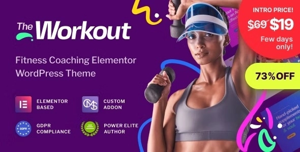 The Workout is a all-in-one WordPress theme for trainers and personal coaches