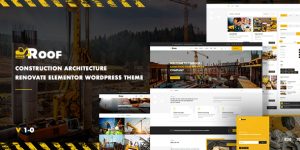 “TheRoof – Construction And Architecture WordPress Theme” is perfect if you like a clean and modern design. This theme is ideal for architects