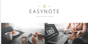 If you want to give your blog a classic appearance then EasyNote was created for you. The flowing design gives your content plenty of room to breathe