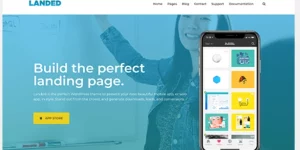 Landed is the perfect WordPress theme to present your next beautiful mobile or web app in style. Stand out from the crowd