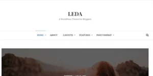 The simplicity of the Leda blogging theme provides the perfect story-telling platform. The minimal design won't distract your readers and the theme customization options will never prevent you from doing what you do best - publishing creative content. All the features of this theme are focused on readability and usability…