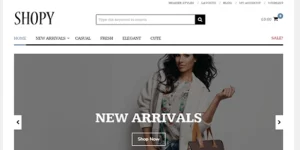 Shopy will immediately give your online store a modern and professional look