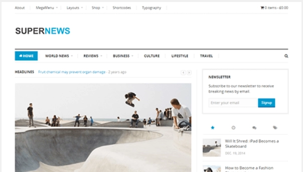 This multi-purpose WordPress theme is suitable for a wide range of websites