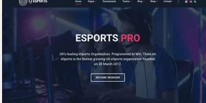 eSports Pro is a WordPress theme designed for professional and amateur gamers alike. It's the perfect way to create a website for your eSports team or clan