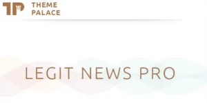 Legit News Pro is based on the WordPress News theme