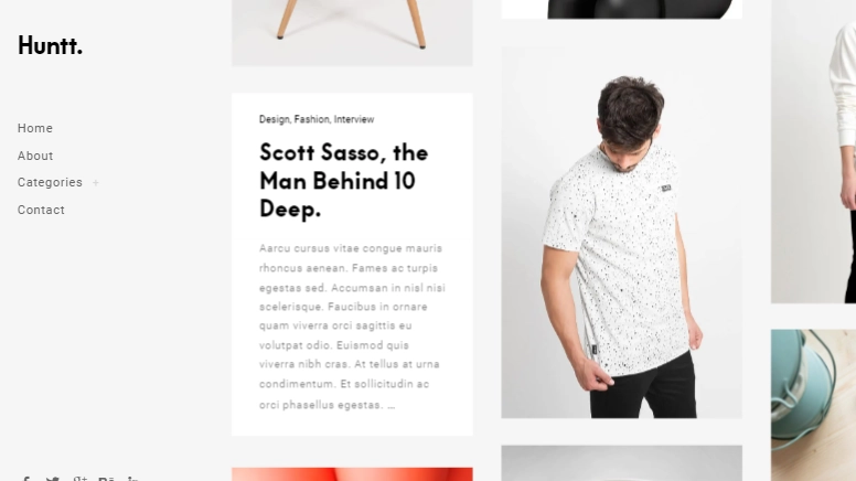 Discover the Huntt WordPress Theme