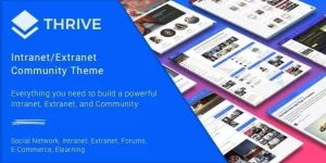 Unite your team with Thrive - the most comprehensive WordPress intranet  community theme. Features include social networking