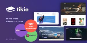 Tikie by Wpbingo is a strong WP theme for Book Store WooCommerce stores. It uses the latest version of Bootstrap as the back-end framework