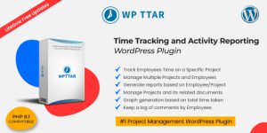 WPTTAR is a WordPress plugin for businesses and companies who would like to keep a track record of their ongoing or past projects. Time tracking can be easily managed where developers