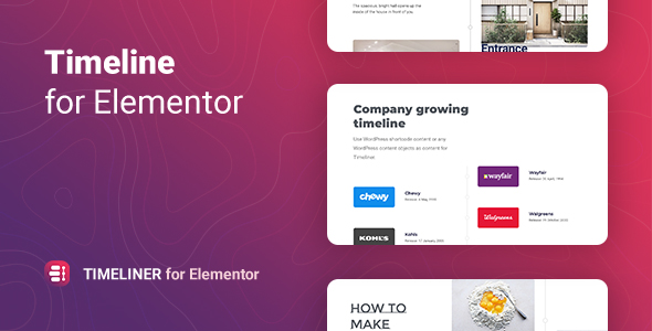 Create stunning timelines effortlessly with Timeliner for Elementor! This lightweight WordPress plugin offers horizontal and vertical displays