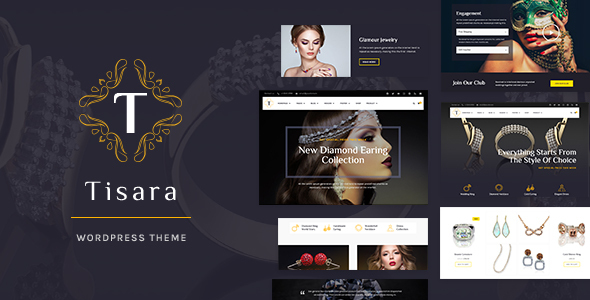 Discover the Tisara Jewelry WooCommerce Theme! Showcase your jewelry collection with a stunning