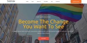 TishPride is a WordPress Theme specially designed for LGBT (Lesbian