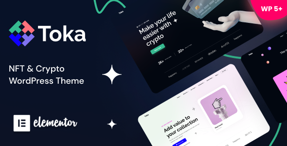 Toka NFT  Crypto WordPress Theme: Elevate Your Digital Assets Hey there