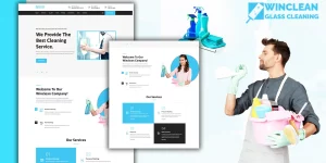 Tomaar-Winclean Cleaning Services Landing Page WordPress Theme is a dynamic