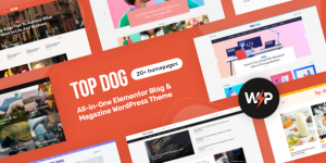 Unlock your blog's potential with the Top Dog Elementor Blog  Magazine WordPress Theme. Optimize SEO