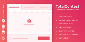 TotalContest is a powerful WordPress contest plugin dedicated to run and manage contests and competitions on your website. It was engineered to give full control over the contest by providing many features and options with optimized performance and easy interface.
