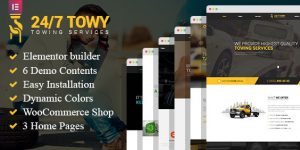 Elevate your auto towing and roadside assistance website with the Towy WordPress theme! Modern