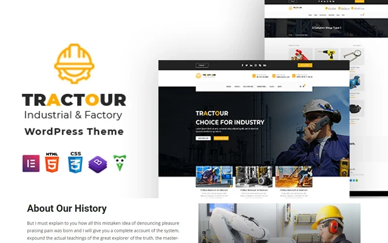 If you are looking for a great theme for your industrial manufacturing website