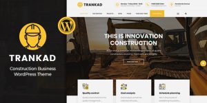 Trankad Construction WordPress Theme - Build Your Online Presence Like a Pro! Looking to give your construction business an edge online? The Trankad Construction WordPress Theme is here to help you build a polished and professional online presence. Tailored specifically for construction businesses