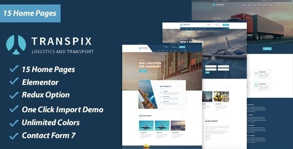 Transpix is a fully responsive  unique WordPress theme perfect for cargo