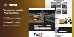 Transt is a transpack and logistics service WordPress Theme for small businesses and big businesses. This theme has a wide range of features that make it a great option for your business. It is an easy to use