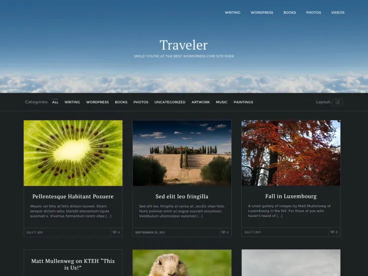 Discover the Traveler Theme