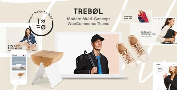 Discover the Trebol Minimal Modern Multi-Concept WooCommerce Theme! With clean design