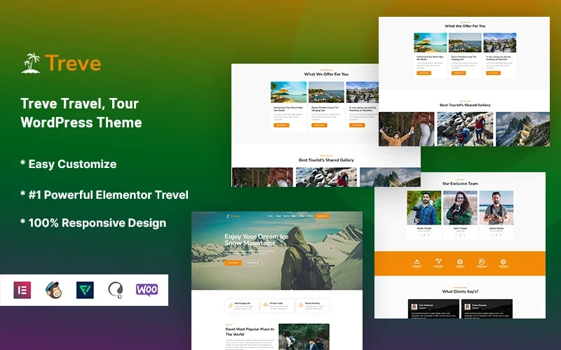 Treve is a best travel company responsive WordPress theme. Treve theme created for the travel and tour and another related website. Users can easily present their website using the theme. Treve theme support all kind of media device and it support all kind of latest browser and responsive hundred present.…