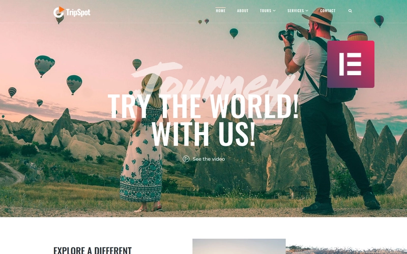 TripSpot will be a perfect solution for creating a professional site. The theme will fit for a travel agency