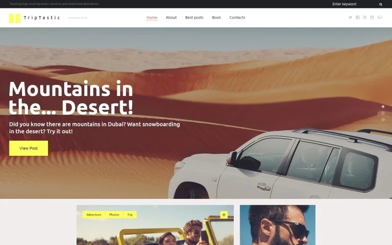 This bright blog-centric Travel WP Theme is fully compliant with the GPL 3.0 license