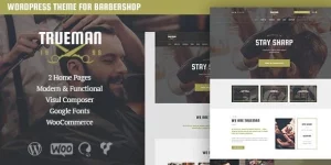 Create a stylish barbershop website with Trueman's powerful features