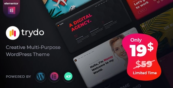 This is Trydo creative modern agency  portfolio theme that can run a website authentic manner. Trydo theme is designed to provide you with a presentation of your website projects in the most creative and worthy way.