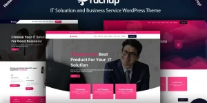 Tuchup - It Solution Service and Business WordPress Theme. It is also a good choice for any Startup or Small Agency that focuses on Digital Industry. if you are going to run a technology or software website