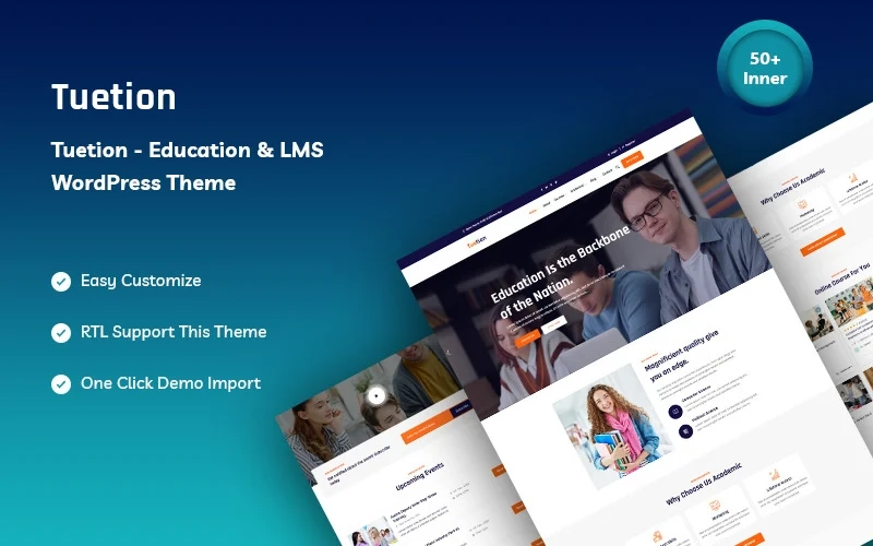 Tuetion is an Education  LMS Responsive WordPress new theme. Tuetion for baffler all color