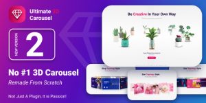 Ultimate 3D Carousel is a fully 3D multimedia carousel slider wordpress plugin that allows to display multimedia content with an unique original layout from a 3D perspective. It’s perfect for any kind of presentation