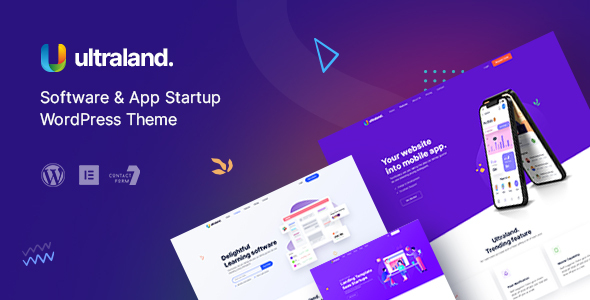 Meet Ultraland: The Ultimate Software  App Startup WordPress Theme Hey there