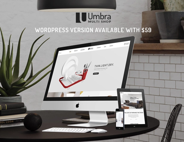 Umbra is the premium WordPress Theme for multi-concept eCommerce shop. It can be suitable for any kind of eCommerce shops thanks to its multi-functional layout