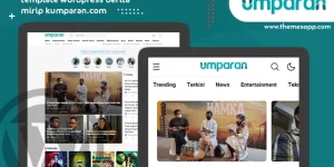 Translated from Indonesian: UmparanWP is a news portal-specific wordpress template that is similar in design and features to the coil.com site. This wordpress template is rich in features which are of course very user friendly