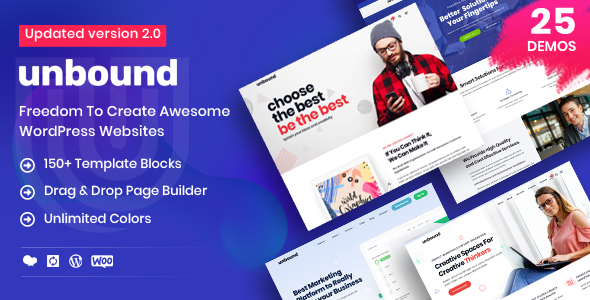 Discover the versatile Unbound Business Agency theme for WordPress. Access over 150 templates  SEO-friendly design with Bevaultx. Boost your site today!