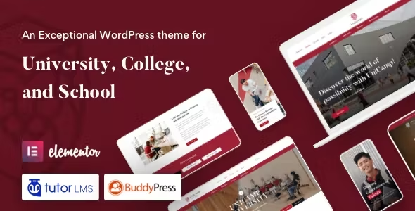 UniCamp is a premium Education LMS WordPress theme thoroughly researched and specially built for Universities