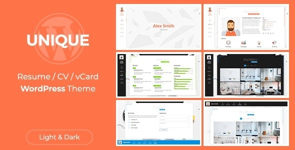 Unique WordPress Theme — A premium tool to promote yourself. Ready to look stunning on any device – from a widescreen monitor to a mobile phone. Using the Visual Page Builder