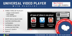 The Universal Video Player – Visual Composer Addon is an absolute game-changer for WordPress enthusiasts craving a versatile and feature-rich video player for their website. This powerful tool