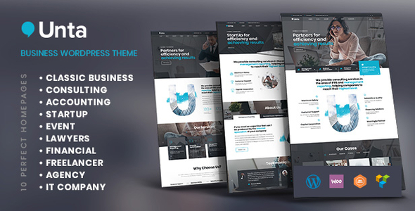 Unta - A Multipurpose Business WordPress Theme Looking for a versatile WordPress theme that suits all your business needs? Look no further! The Unta - A Multipurpose Business WordPress Theme is designed exclusively to help businesses shine online. Perfect for companies