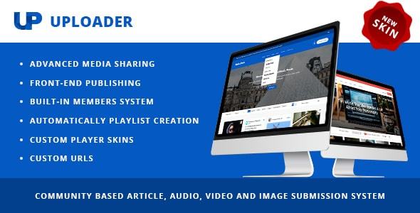 Uploader WordPress theme - A complete solution to create and manage your own social community  content sharing website. Share your favourite posts from Youtube