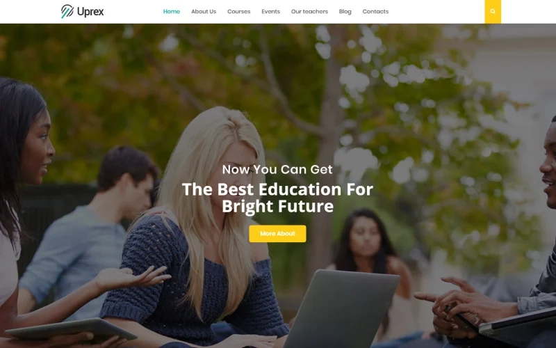 Inform people about your online educational programs in the most extraordinary way using Uprex WordPress theme. You will be able to display information about courses