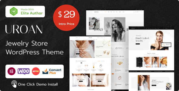 Uroan is a Jewelry AJAX WooCommerce WordPress Theme powered by Elementor builder. The theme is ready for your furniture store. Likewise